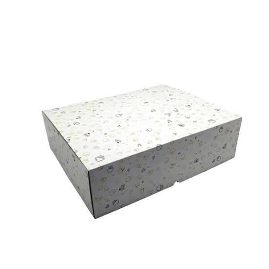 Cutie carton printat - BT6, 40x30x15 cm, C03 E, alb lucios- PERSONALIZATA, DW21086