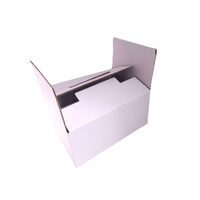 Cutie carton - 6 sticle, orizontal, 34x24x17 cm, C03 E , alb, DW21045
