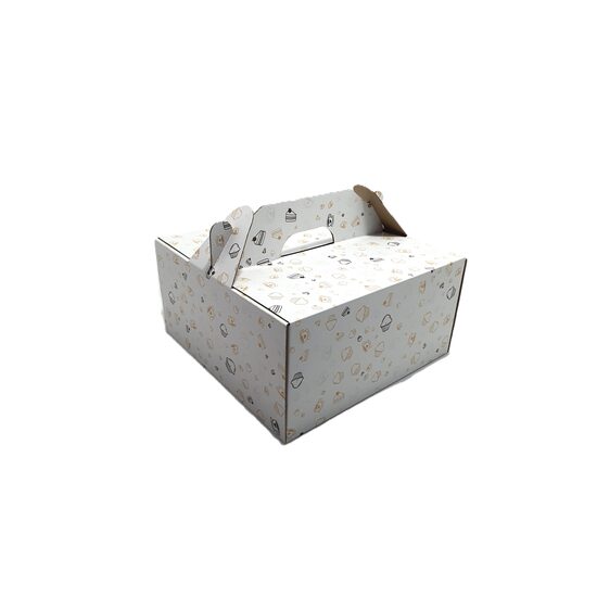 Cutie carton printat - BT9, 30x30x15 cm, C03 E, alb lucios - PERSONALIZATA, DW21089