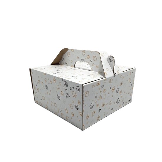 Cutie carton printat - BT10, 35x30x15 cm, C03 E, alb lucios - PERSONALIZATA, DW21090