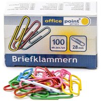 AGRAFE DE BIROU COLORATE PLASTIFIATE 28 MM 100/SET 1462810-00