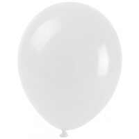 BALOANE 25 CM PASTEL ALB 100/SET 326503