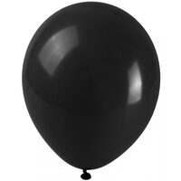 BALOANE 25 CM PASTEL NEGRU 100/SET 326749
