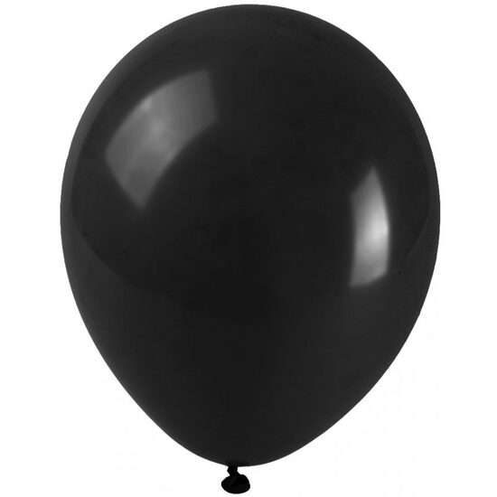BALOANE 25 CM PASTEL NEGRU 100/SET 326749