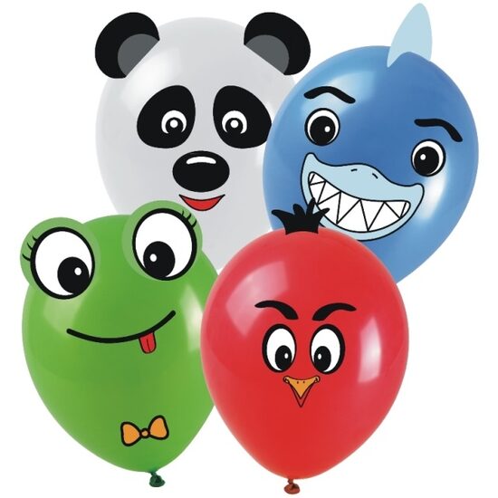 BALOANE CU STICKER 4/SET ANIMALUTE 279822
