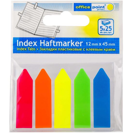 INDEX PLASTIC CU SUPORT 5X25 SAGEATA NEON 5564005-62