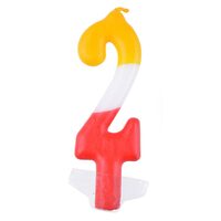 LUMANARE CURCUBEU 10.5 CM CIFRA "2" 216599
