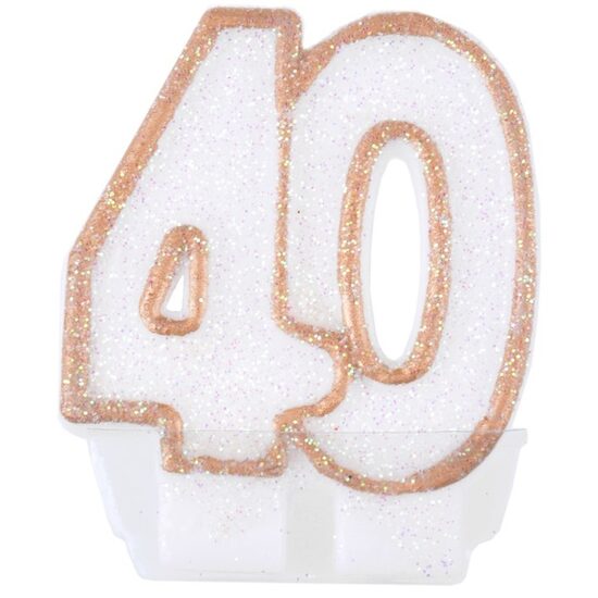 LUMANARE PARTY 7.5 CM NUMARUL "40" 279624