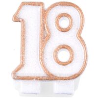 LUMANARE PARTY 7.5 CM NUMARUL "18" 279617