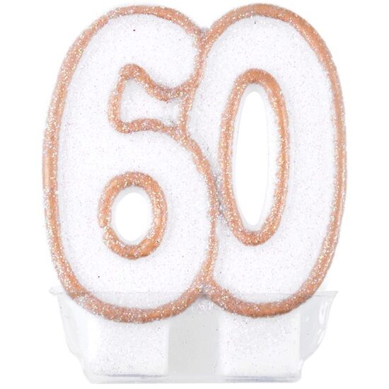 LUMANARE PARTY 7.5 CM NUMARUL "60" 279648