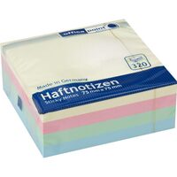 STICKY NOTES 75X75 320 FILE PASTELMIX 5587500-42