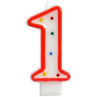 LUMANARE PARTY  BULINE 7.5 CM CIFRA "1" 203988