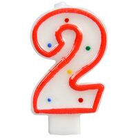 LUMANARE PARTY  BULINE 7.5 CM CIFRA "2" 203995