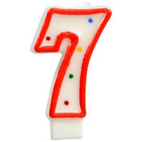 LUMANARE PARTY  BULINE 7.5 CM CIFRA "7" 204046