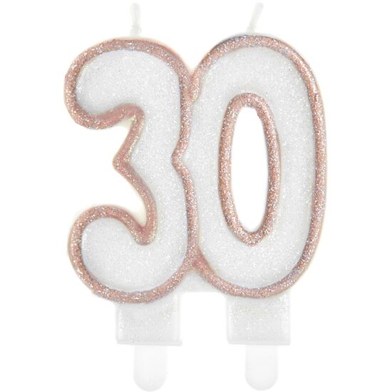 LUMANARE PARTY 7.5 CM NUMARUL "30" 207768