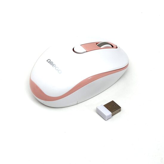MOUSE OMEGA OM-220 WIRELESS 1000/1200/1600 DPI ALB-ROZ OM220WP
